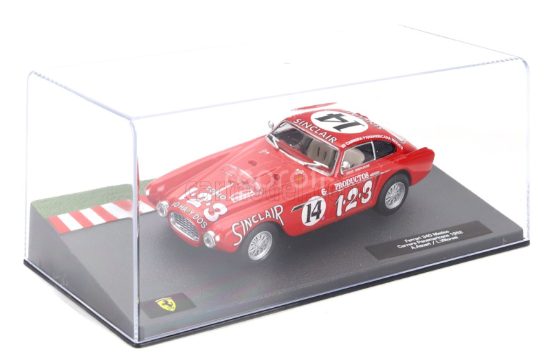 Edicola Ferrari 340 Mexico Vignale Coupe N 14 Rally Carrera Panamericana Mexico 1952 Alberto Ascari - Luigi Villoresi 1:43 Červená Bílá