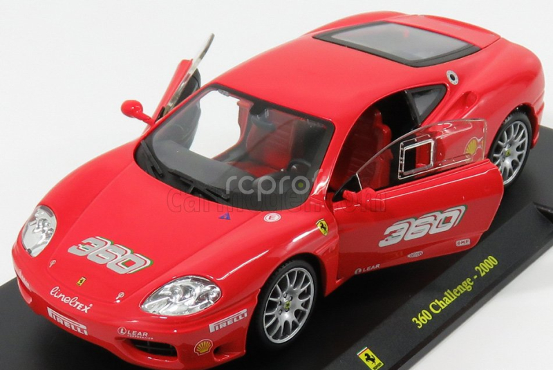 Edicola Ferrari 360 Challenge N 360 2000 - Con Vetrina - With Showcase 1:24 Red