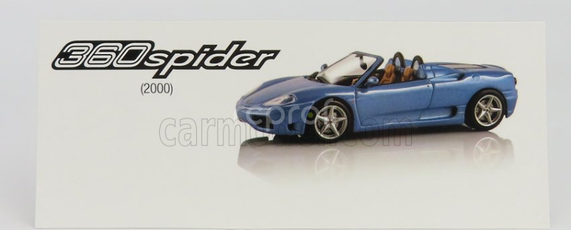 Edicola Ferrari 360 Spider 2000 1:43 Světle Modrá Met