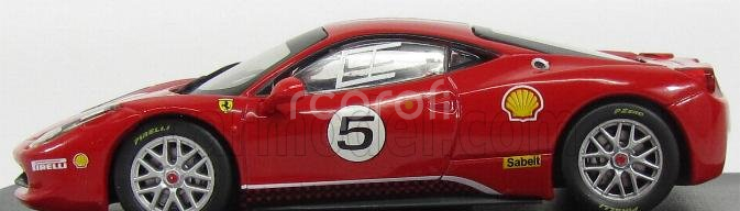 Edicola Ferrari 458 Italia 8c N 5 Challenge 2010 1:43 Rosso Corsa 322 Červená