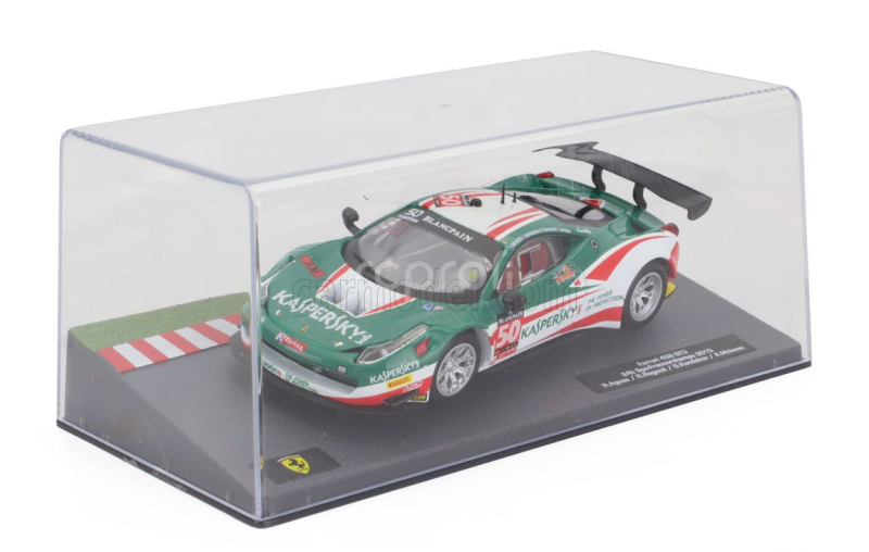Edicola Ferrari 458 Italia Gt3 4.5l V8 Team Af Corse N 50 24h Spa Francorchamps 2015 Alexander Moiseev - Garry Kondakov - Riccardo Ragazzi - Rui Aguas 1:43 Zelená Bílá Červená