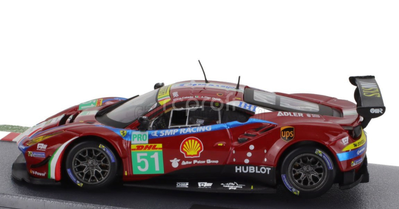 Edicola Ferrari 488 Gt3 3.9l Turbo V8 Team Af Corse N 51 6h Silverstone 2017 Alessandro Pierguidi - James Calado 1:43 Red