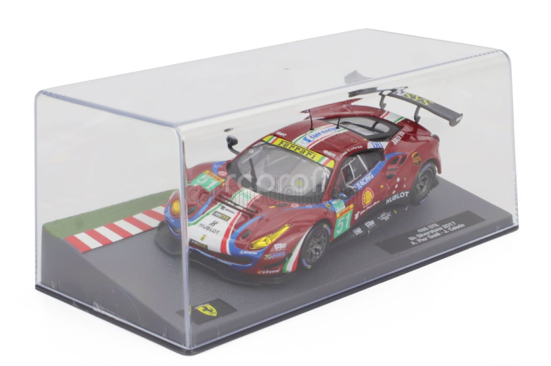 Edicola Ferrari 488 Gt3 3.9l Turbo V8 Team Af Corse N 51 6h Silverstone 2017 Alessandro Pierguidi - James Calado 1:43 Red