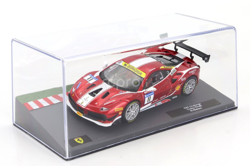 Edicola Ferrari 488 Gtb N 11 Challenge Trofeo Pirelli 2018 Niklas Nielsen 1:43 Červená Met Bílá