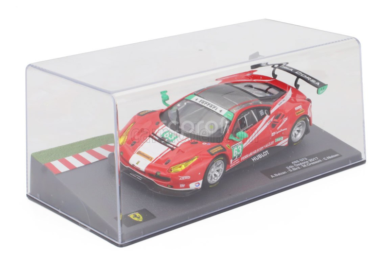 Edicola Ferrari 488 Gte 3.9l Turbo V8 Team Scuderia Corsa N 63 24h Daytona 2017 Christina Nielsen - Alessandro Balzan - Matteo Cressoni - Sam Bird 1:43 Červená Černá