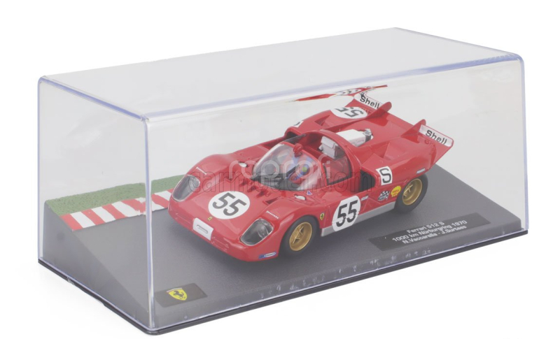 Edicola Ferrari 512s Spider Team Sefac Team N 55 3rd 1000km Nurburgring 1970 John Surtees - Nino Vaccarella 1:43 Red