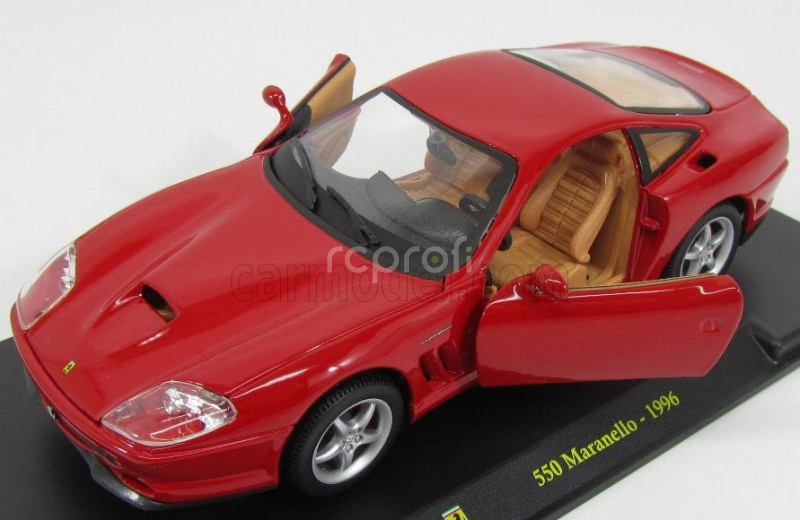 Edicola Ferrari 550 Maranello 1996 - Con Vetrina - With Showcase 1:24 Red