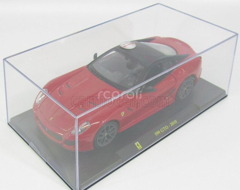 Edicola Ferrari 599 Gto 2010 - Con Vetrina - With Showcase 1:24 Červená Černá