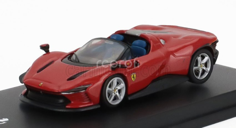 Edicola Ferrari Daytona Sp3 Open Roof 2021 - Con Vetrina - With Showcase 1:64 Rosso Corsa - Červená