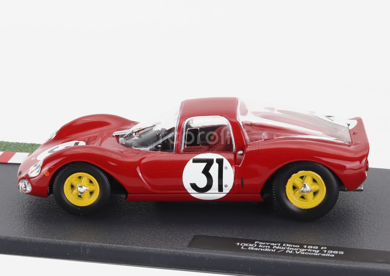 Edicola Ferrari Dino 166p Coupe N 31 1000km Nurburgring 1965 Lorenzo Bandini - Nino Vaccarella 1:43 Red