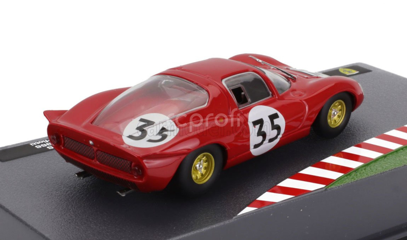 Edicola Ferrari Dino 206 Coupe N 35 1000km Monza 1966 Lorenzo Bandini - Ludovico Scarfiotti 1:43 Red