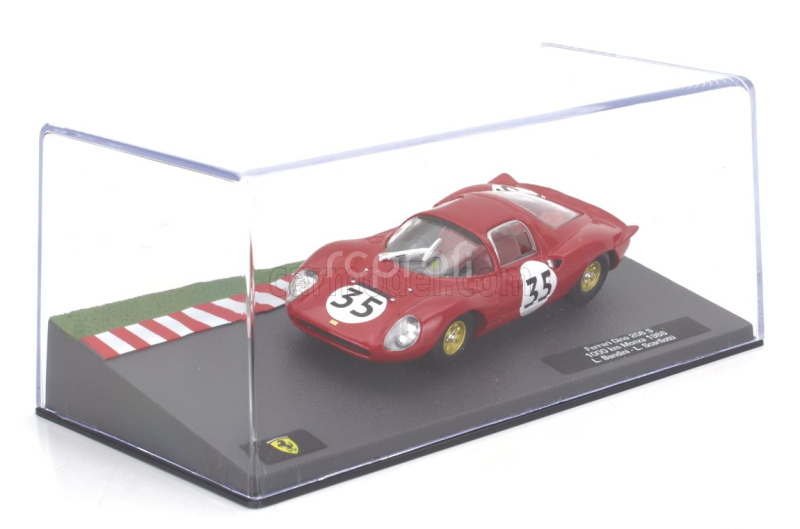 Edicola Ferrari Dino 206 Coupe N 35 1000km Monza 1966 Lorenzo Bandini - Ludovico Scarfiotti 1:43 Red