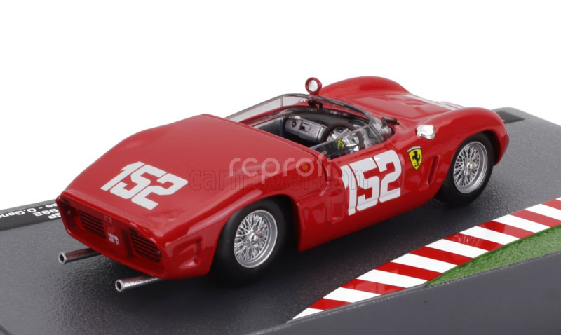 Edicola Ferrari Dino 246sp Spider N 152 Winner Targa Florio 1962 Ricardo Rodriguez - Willy Mairesse - Olivier Gendebien 1:43 Red