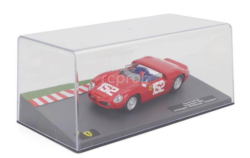 Edicola Ferrari Dino 246sp Spider N 152 Winner Targa Florio 1962 Ricardo Rodriguez - Willy Mairesse - Olivier Gendebien 1:43 Red