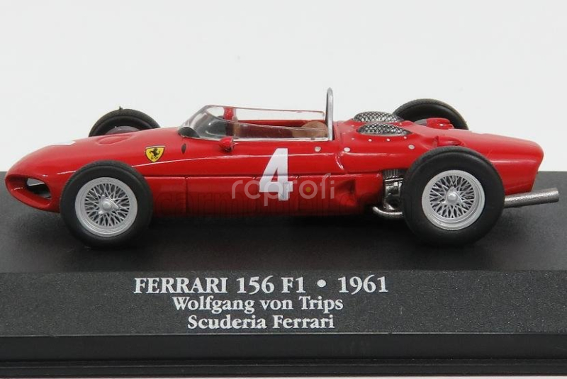 Edicola Ferrari F1  156 Sharknose N 4 Season 1961 Wolfgang Von Trips 1:43 Red