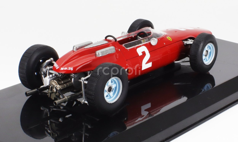 Edicola Ferrari F1  158 N 2 World Champion Season 1964 John Surtees - Con Vetrina - With Showcase 1:24 Red