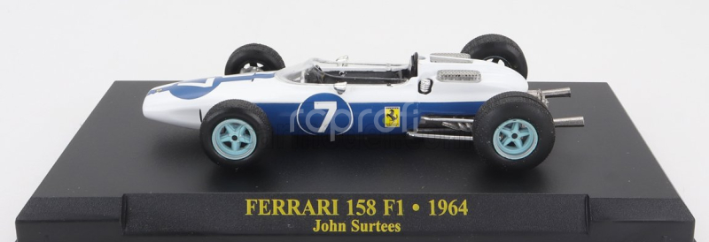 Edicola Ferrari F1  158 Team N.a.r.t. N 7 World Champion Season 1964 John Surtees 1:43 Bílá Modrá