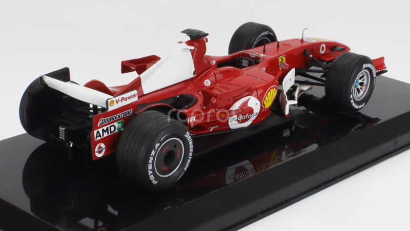 Edicola Ferrari F1  248 F1 N 6 Season 2006 Felipe Massa - Con Vetrina - With Showcase 1:24 Červená Bílá