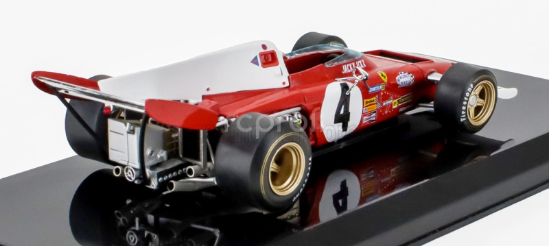 Edicola Ferrari F1  312 B2 N 4 Season 1972 Jacky Ickx - Con Vetrina - With Showcase 1:24 Červená Bílá