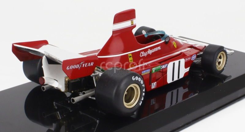 Edicola Ferrari F1  312 B3-74 N 11 Season 1974 Clay Regazzoni - Con Vetrina - With Showcase 1:24 Červená Bílá