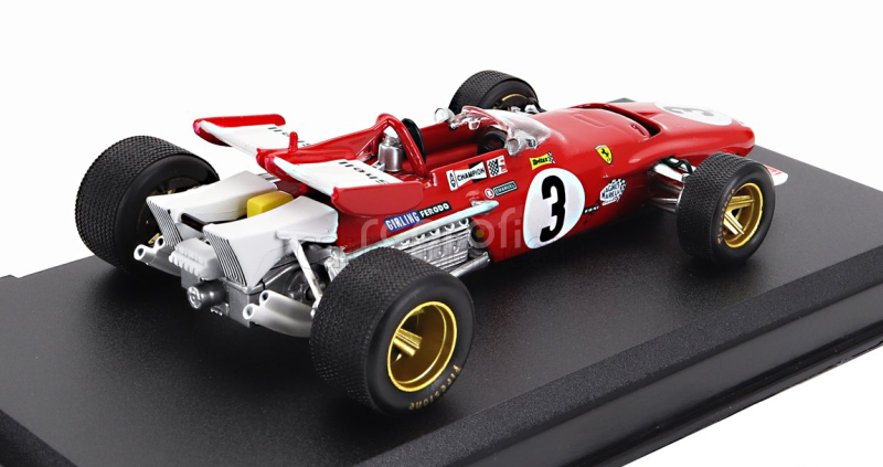 Edicola Ferrari F1  312b N 3 Season 1970 Jacky Ickx 1:43 Červená Bílá