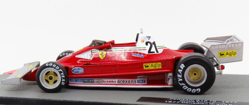 Edicola Ferrari F1  312t2 N 21 Canada Gp 1977 Gilles Villeneuve 1:43 Red