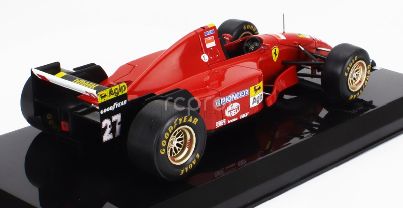 Edicola Ferrari F1  412 T2 N 27 Season 1995 Jean Alesi - Con Vetrina - With Showcase 1:24 Červená Černá
