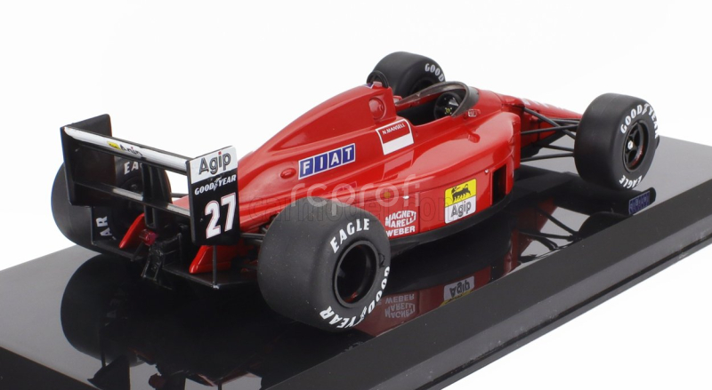 Edicola Ferrari F1  F1-89 N 27 Season 1989 Nigel Mansell - Con Vetrina - With Showcase 1:24 Červená Černá