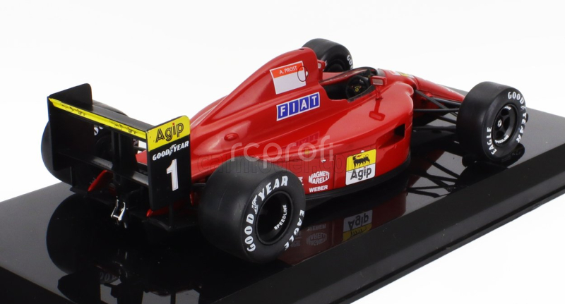 Edicola Ferrari F1  F1-90 N 1 Season 1990 Alain Prost - Con Vetrina - With Showcase 1:24 Červená Černá
