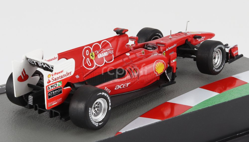 Edicola Ferrari F1  F10 N 7 Turkish Gp 2010 Felipe Massa 1:43 Červená Bílá