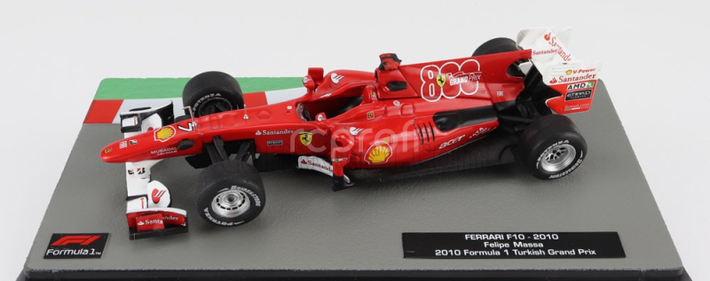 Edicola Ferrari F1  F10 N 7 Turkish Gp 2010 Felipe Massa 1:43 Červená Bílá