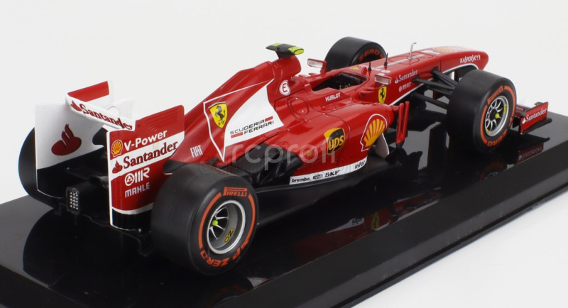 Edicola Ferrari F1  F138 N 4 Season 2013 Felipe Massa - Con Vetrina - With Showcase 1:24 F-1 Červená S Bílou