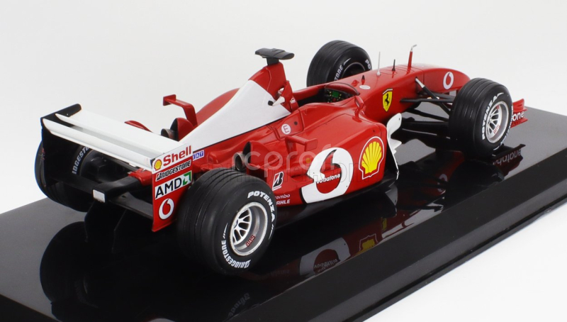 Edicola Ferrari F1  F2002 N 2 Season 2002 Rubens Barrichello - Con Vetrina - With Showcase 1:24 Red