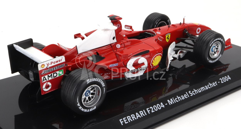 Edicola Ferrari F1  F2004 N 1 World Champion Season 2004 Michael Schumacher - Blister Box 1:24 Červená Bílá