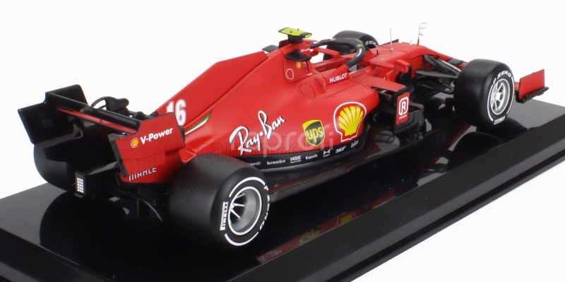 Edicola Ferrari F1  Sf1000 Team Scuderia Ferrari Mission Winnow N 16 Season 2020 Charles Leclerc - Con Vetrina - With Showcase 1:24 Matt Red
