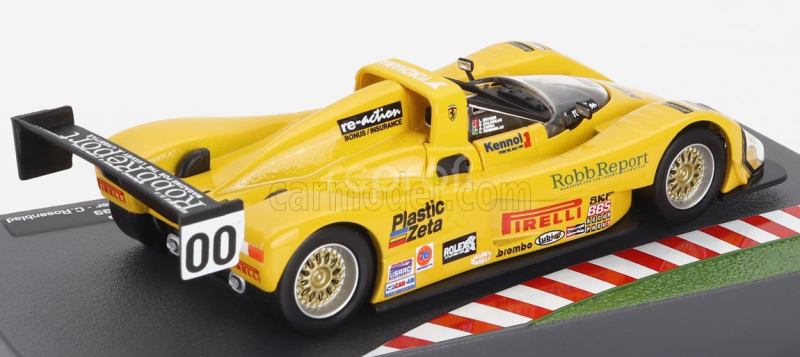 Edicola Ferrari F333 Sp 4.0l V12 Team Autosport Racing N 00 Winner 24h Daytona 1999 Enzo Calderari - Angelo Zadra - Lilian Bryner - Carl Rosenblad 1:43 Žlutá Černá
