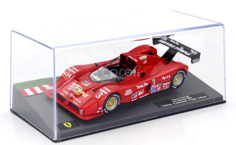Edicola Ferrari F333 Sp 4.0l V12 Team Scandia N 3 Winner 12h Sebring 1997 Yannick Dalmas - Stefan Johansson - Fermin Velez - Andy Evans 1:43 Red