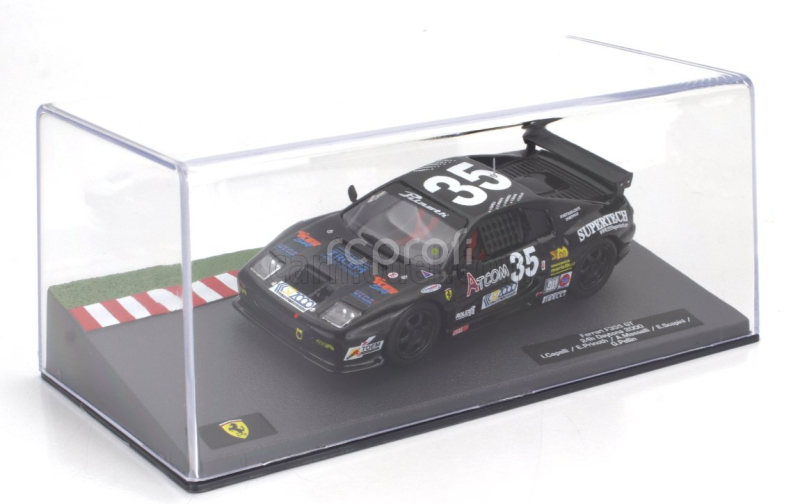 Edicola Ferrari F355 3.5l V8 Team Scapini Motorsport N 35 24h Daytona 2000 Ivan Capelli - Pierangelo Masselli - Franco Scapini - Erich Prinoth 1:43 Black