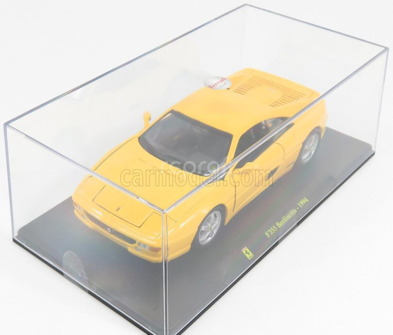 Edicola Ferrari F355 Berlinetta 1994 - Con Vetrina - With Showcase 1:24 Žlutá