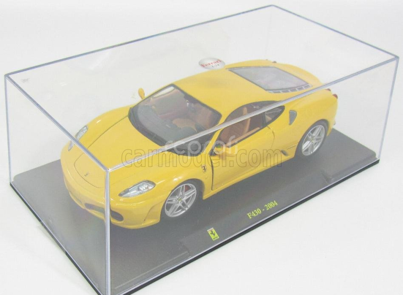 Edicola Ferrari F430 2004 - Con Vetrina - With Showcase 1:24 Žlutá