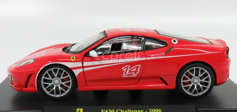 Edicola Ferrari F430 Challenge N 14 2006 - Con Vetrina - With Showcase 1:24 Red
