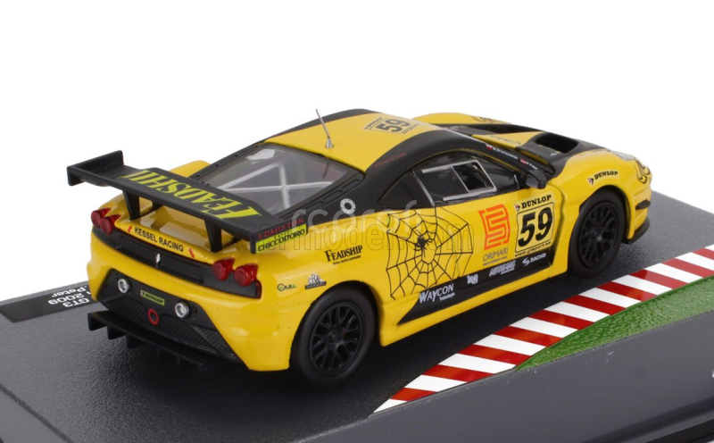 Edicola Ferrari F430 Gt3 Scuderia Kessel Racing N 59 Gt Open International 2009 Michal Broniszewski - Philipp Peter 1:43 Žlutá Černá