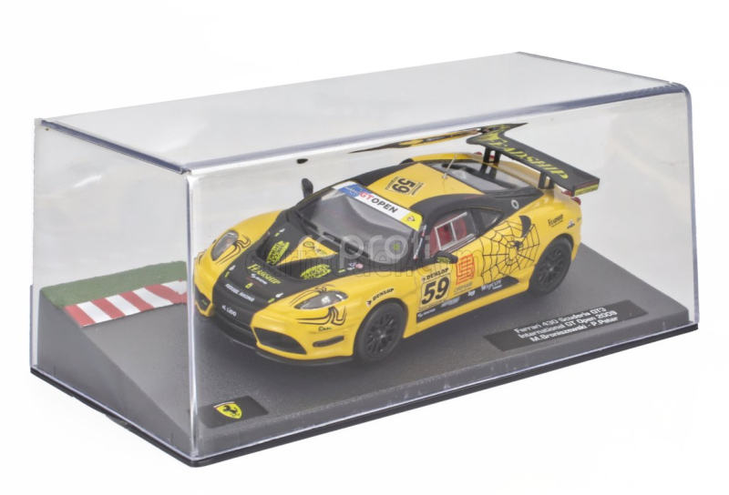 Edicola Ferrari F430 Gt3 Scuderia Kessel Racing N 59 Gt Open International 2009 Michal Broniszewski - Philipp Peter 1:43 Žlutá Černá