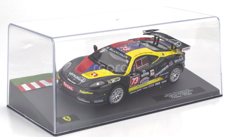 Edicola Ferrari F430 Gt3 Scuderia Team Kessel Racing N 73 24h Spa Francorchamps 2012 Paolo Andreasi - Pablo Paladino - Giacomo Piccini - Beniamino Caccia 1:43 Černá Žlutá Modrá Červená