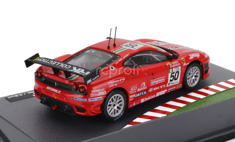 Edicola Ferrari F430gt 4.0l V8 Team Af Corse N 50 24h 24h Spa Francorchamps 2008 Jaime Melo - Toni Vilander - Gianmaria Bruni - Mika Salo 1:43 Red