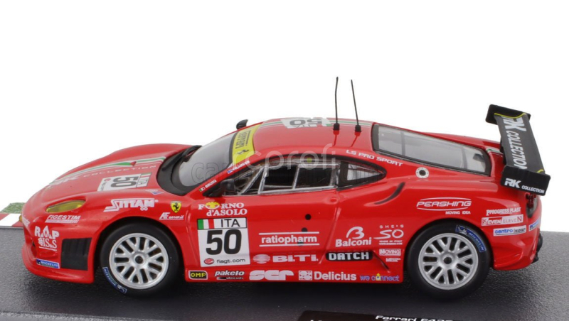 Edicola Ferrari F430gt 4.0l V8 Team Af Corse N 50 24h 24h Spa Francorchamps 2008 Jaime Melo - Toni Vilander - Gianmaria Bruni - Mika Salo 1:43 Red
