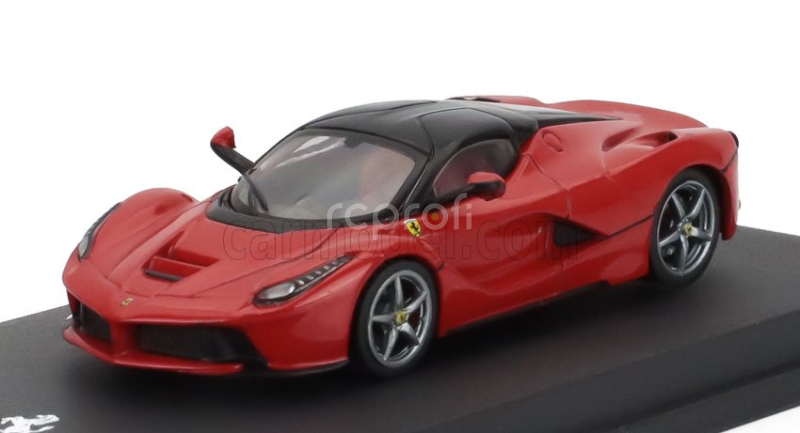 Edicola Ferrari Laferrari 2013 - Con Vetrina - With Showcase 1:64 Rosso Corsa 322 - Červená