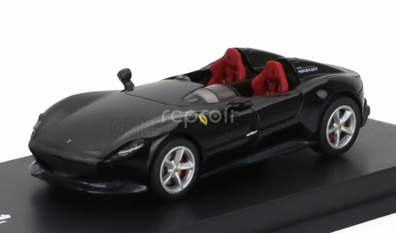 Edicola Ferrari Monza Sp2 2018 - Con Vetrina - With Showcase 1:64 Nová Černá Daytona Met