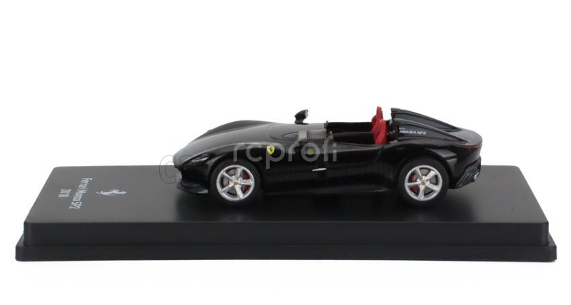 Edicola Ferrari Monza Sp2 2018 - Con Vetrina - With Showcase 1:64 Nová Černá Daytona Met