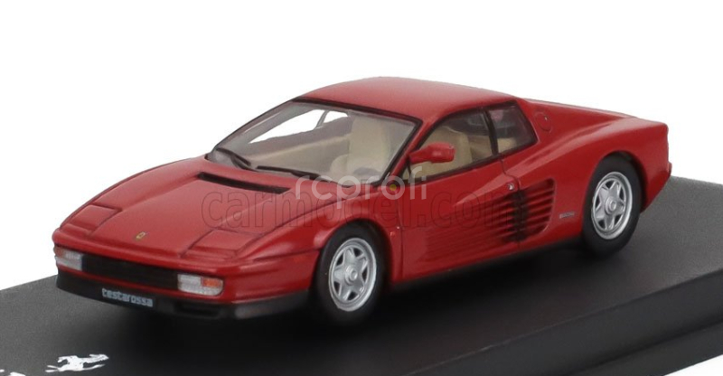 Edicola Ferrari Testarossa 1984 - Con Vetrina - With Showcase 1:64 Red